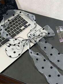 1件复古波点哥特风蕾丝丝带项链，配蝴蝶结吊坠，适合女性佩戴 - 彩色 - 查看 12