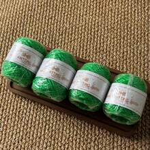 4組40克手工聚酯纖維漁網線，春夏糖果色系列，手工編織DIY材料，適用於包包、杯墊、帽子等手工製品，不易褪色，材質堅韌，總重160克 - 4團2211 - 查看 17