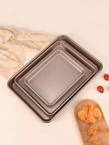 1pc 9/11/13 Inch Thick Non-Stick Rectangular Cake Mold, Suitable For Baking Cakes, Swiss Rolls, Nougat, Mooncakes, Easy To Clean And Release, , Kitchen Baking Accessory - Rectangular Old-fashioned Cake Shallow Dish - View 16
