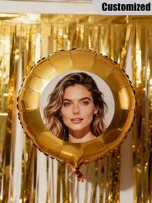 Customized Photo Balloons - Personalize Party Decorations With Your Own Photos, Suitable For Birthdays, Weddings, Graduations, Anniversaries - No Power Required, Easy To Set Up - Available In White, Pink, Gold, Black, Rose Gold And Other Colors - Perfect For Photos And Celebrations, Celebration Supplies, Holiday Design, Material, Celebration Decorations, Event Planning - Multicolor - View 6