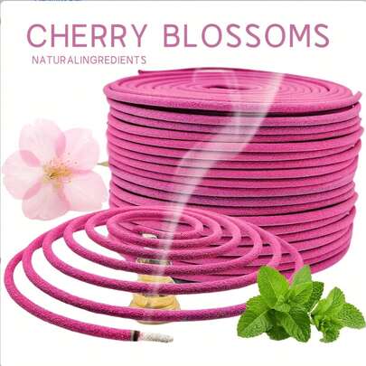 40pcs Lemongrass Spiral Incense, Handmade Blend Of Lemongrass And Mint, Refreshing Scent, Mosquito And Insect Repellent - Ideal For Summer Outdoor Patio, Terrace, Camping And Hiking - 3-4 Hours Slow Release - Essential For Holidays And Camping