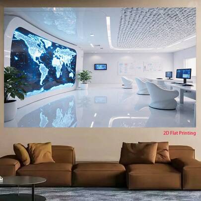 1 片 2D 背景布，科技未来数据网络艺术背景布，多功能涤纶面料，耐用背景幕布，节日礼物，适用于客厅、卧室、办公室等家居装饰/户外装饰/影棚道具/派对装饰。多种款式和尺寸可供选择。