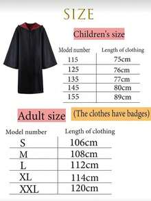 Kostum Bertema Sihir - Jubah Pesta Harry, Jubah Ajaib + Set Bingkai Kacamata, Seragam Mahasiswa, Pakaian Belajar Sihir Penyihir, Cocok untuk Halloween, Natal, Karnaval, Festival Film, dan Acara Cosplay Bertema Sihir, Unisex - MultiWarna - View 8