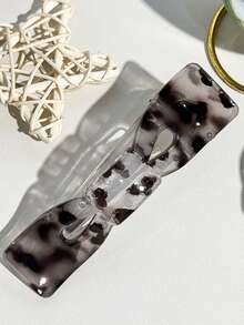 1pc Large Duck Clip Bow Hair Clip, Suitable For Thick Hair, Fashionable Seamless Non-Slip Bun Clip - Multicolor - View 13