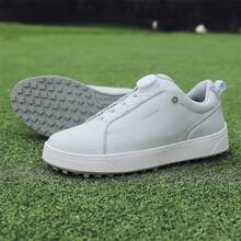 Giày golf nữ, giày thể thao cổ thấp, giày thể thao nữ chống trượt, giày casual màu trắng thoáng khí đa năng - Xám - Xem 4