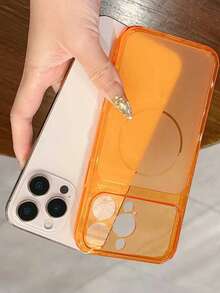 1 pieza Nuevo estuche protector ultradelgado de TPU naranja sólido minimalista compatible con Apple 17 Series, 11/12/12 Pro, 13/14/15, 13 Pro/14 Pro/15 Pro, 12 Pro Max/13 Pro Max/14 Pro Max/15 Pro Max, 16, 16 Pro, 16 Pro Max, 17, 17 Pro, 17 Pro Max - Multicolor - Ver 3