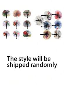 夏季清凉必备单品——便携式折叠小纸扇，传统风格彩绘纸扇，饰以地域特色图案，可180度翻转，轻巧便携，是旅行必备，也是馈赠亲友、复活节、母亲节、独立日、婚礼季、毕业季的理想之选。 - 彩色 - 查看 11