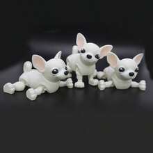 White Chihuahua Plush Doll, Suitable For Children 3+ Years Old, Cute Small Dog Decoration - Chihuahua - View 6