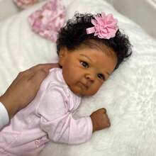 Lifelike Reborn Baby Dolls, 20 Inch Newborn Baby Girl Doll With Realistic Veins, Handmade Vinyl Reborn Doll With Weighted Cloth Body - Multicolor - View 4