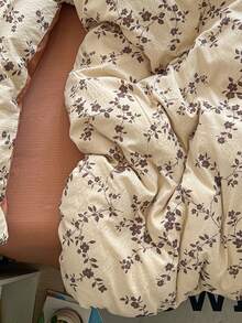 Bộ ga trải giường bằng polyester mềm mại, họa tiết lá nâu, màu kem và nâu sô cô la, phong cách đồng quê Pháp, bao gồm 1 vỏ chăn + 2 vỏ gối, phù hợp cho mọi mùa, vỏ chăn và vỏ gối không kèm ruột chăn. - Màu Cam cháy - Xem 7