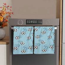 1/2/4/48 piezas Toallas de cocina con estampado de balón de fútbol de la Copa Mundial 2026 - Super suaves, altamente absorbentes de poliéster, toallas de plato y mano ideales para vacaciones, cocina, decoración de fiestas - Multicolor - Ver 13