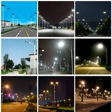 Farola solar de 3 cabezales (sin poste), farola solar integrada, luz para patio, aplique LED. - 1 unidad - Ver 9