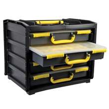 Storage Box For Screw Nail Nut Bolt Organiser Case With 4 Sets Of 13 Compartments - B - View 3