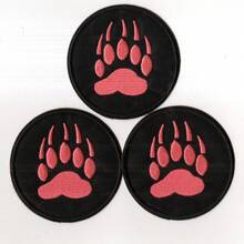 Cartoon Paw Print Embroidered Patch, Iron-On/Sew-On Applique, For DIY Clothing & Accessories Customization, Sewing Accessory - Ironing Style - View 5