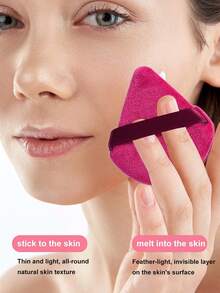 32件套化妆工具套装，包括：18支化妆刷套装+3个化妆海绵+2个迷你化妆海绵+3个三角粉扑+2个迷你气垫粉扑+1个发圈+2个手碗挂绳+1个化妆刷清洁工具 - 酒紅色 - 查看 6