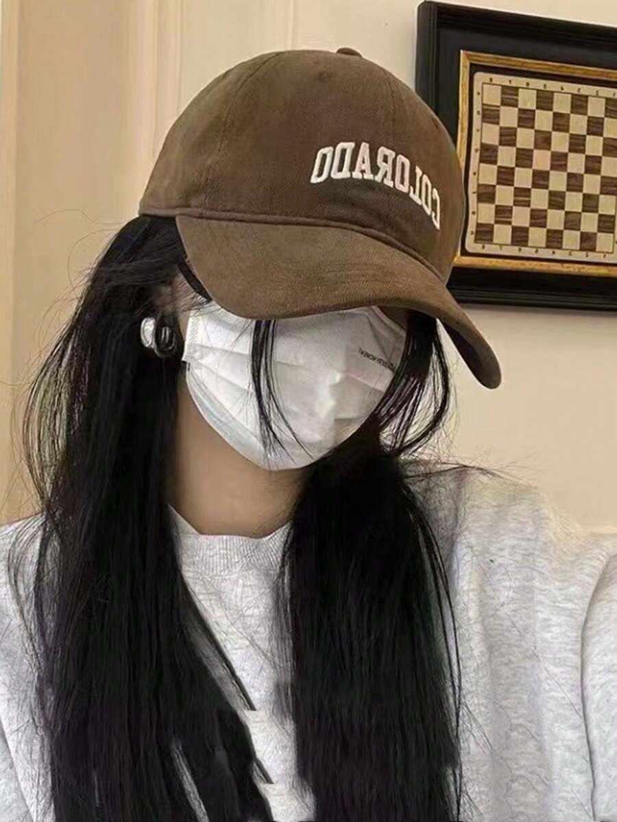 1顶春夏字母刺绣棒球帽 男女通用遮阳帽 高尔夫多功能遮阳帽 - 彩色 - 查看 1