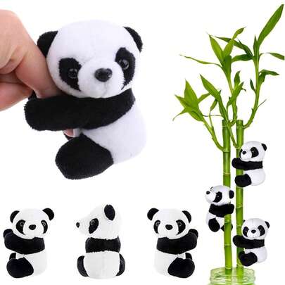 12pcs Panda Shaped Clips, Panda Design Curtain Clips, Memo Clips, Photo Clips; Cute Panda; Home Decor, Potted Plants And DIY Crafts; Chinese Style Souvenir