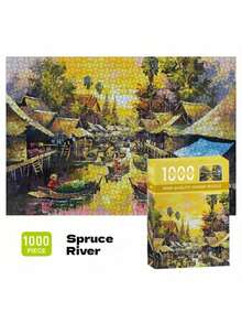 Bộ ghép hình 1000 mảnh - Dòng sản phẩm Art Master - Tranh ghép hình thư giãn - Tranh ghép hình sơn dầu 3D nổi - Tranh ghép hình tự tay vẽ - Có thể biến thành tranh trang trí sau khi hoàn thành. - Nhiều màu - Xem 19