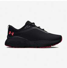 Under Armour Women's Sneakers, Shock-Absorbing, Wear-Resistant, Lightweight, Breathable Running Shoes For Fitness Training - Black/Red - View 6