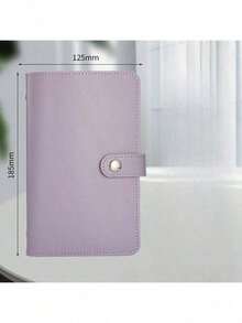 1PC Cash Savings Notebook Collection Commemorative Album Family Financial Ledger Savings Folder Cash Storage Bag Planner, Can Hold Up To 100 Sheets Of Paper, Compact And Portable, Suitable For Students And Office Use, Travel Wallet, Fashionable Design, Business Use, Artificial Leather Material - Multicolor - View 5