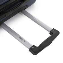 YONSLY Hard Shell Suitcase 16/20/24/28 Inches With 4 Wheels 360° Combination Lock Soft Rubber Handle Mesh Pocket Lightweight Suitcase For School - 深藍 - 查看 7