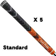 All-Weather Hybrid Golf Club Grip - Larger Grip Area For Hands - Brushed Cotton Rope & Granular Texture - Gray - Multicolor - View 13