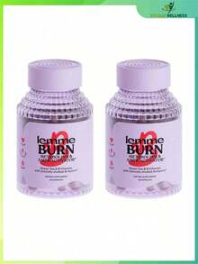 Lemme Burn – Belly Fat Burner & AMPK Activator Supplement For Men & Women – With Actiponin ®   Gynostemma, Green Tea Extract, B6, B12 – Metabolism Support – 60 Vegetarian Capsules - 2 - 查看 12