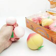 Peach Squishy Stress Relief Toy – Slow Rebound Soft Squeeze Peach For Adults &, Sensory Fidget, Anxiety & Stress Relief, Fun Desk & Home Relaxation Gift - 黃色 - 查看 8