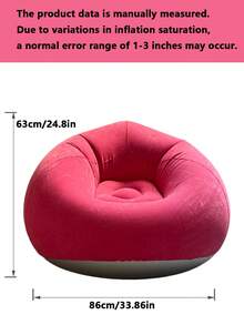 1 chiếc ghế lười bơm hơi - Ghế sofa đơn gấp gọn di động, có lớp đệm len mềm mại, không cần lắp ráp, nhiều màu sắc, thích hợp sử dụng trong nhà/ngoài trời, cắm trại và thư giãn tại nhà, đồ nội thất bơm hơi, thư giãn trong nhà, trang trí hiện đại, nhựa bền, ghế sofa cắm trại bơm hơi, ghế bơm hơi, giường bơm hơi, sofa hơi, ghế bành/ghế xem phim bơm hơi, ghế bành xốp nén trong phòng, ghế bành mềm mại, ghế bành phòng khách, sofa phòng khách, sofa thư giãn, sofa, ghế lười. - Nhiều màu - Xem 16
