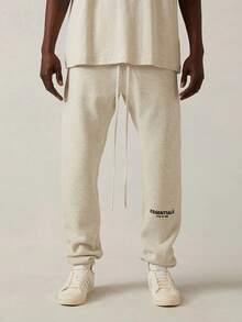Fear Of God  Autumn Winter Hoodie 'Dark Oatmeal' Loose Drop Shoulder Hooded Women/Men Sweatshirt,Runs 1 Size Large , Vintage Flocking Craftsmanship Combined With Modern Men Breathable Technology, Warm Cotton Flocking - STRETCH LIM/PANTS - 查看 9