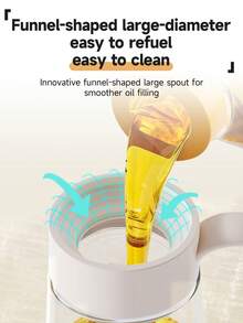 Bình đựng dầu bằng thép không gỉ 580ml với vòi chống nhỏ giọt và tay cầm tiện dụng | Dụng cụ sắp xếp nhà bếp hiện đại | Thiết kế dễ sử dụng, không gây vương vãi - Xem 9