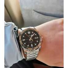 Casio 卡西欧男士运动潜水表，不锈钢表带，50米防水，带日期显示 - 均碼 - 查看 5