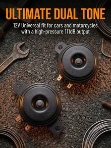 12V Universal Car Speaker, Motorcycle Speaker, Electronic Speaker Amplifier - Basin-shaped Trumpet - View 12