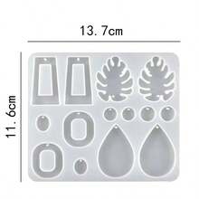 SMI Fine Earrings For Women Earring Resin Molds Epoxy Resin Silicone Jewelry Mold With Hole Casting Molds In Various Shapes And Sizes For Earring Making DIY - Multicolor - View 11