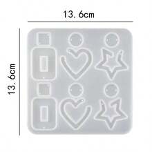 SMI Fine Earrings For Women Earring Resin Molds Epoxy Resin Silicone Jewelry Mold With Hole Casting Molds In Various Shapes And Sizes For Earring Making DIY - Multicolor - View 9