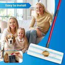 8 Pack Microfiber Mop Pad For O-Cedar H2prO Flat Mop System, Reusable Mop Head Replacements, Machine Washable (White*8P) - ColorA - 查看 5