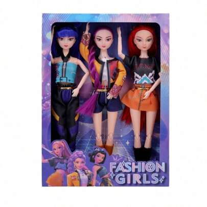 Hasbro 1个K-POP女团女巫玩偶，韩国女团毛绒玩偶，适合作为生日礼物、派对礼物、返校礼物、复活节礼物