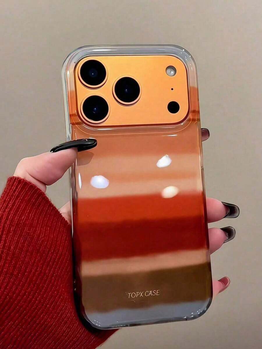Y2K Retro Brown Striped Transparent Phone Case, Compatible With IPhone 17/12/13/14/15/16 Pro Max/14/15/16 Plus/11, Artistic And Simple Looking Phone Case With Soft Back Cover That Is Shockproof, Waterproof, Drop Resistant, And Scratch Resistant - Plaid - View 1