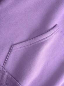 New Men's Fleece Hoodie With Drawstring And Front And Back Print For Autumn And Winter, Machine Washable And Dry Cleanable, Popular Patterns - Simple, Classic, Modern And Fashionable Hoodie - Morado - Ver 4