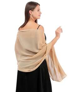 Lightweight, Breathable Women's Party Shawl, Spaghetti Strap Dress, Fashion Scarf, Vacation Sun Protection Shawl, Spring/Summer - Multicolor - View 2