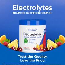 Nutricost Electrolyte Complex Powder (120 Servings, Fruit Punch) - Hydration Supplement Drink Mix With Vitamins And Minerals - 什果賓治 - 查看 5