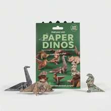Origami 3D fofo de gato, cachorro, dinossauro, representação realista, múltiplos formatos, adequado para artesanato, decorações, presentes, eventos, ótimo para o Dia da Mentira, aniversário, festa - Multicolorido - Visão 10