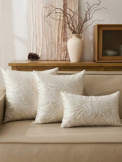 1 件金色装饰枕套，提花几何图案，秋季装饰，秋季装饰，房间装饰