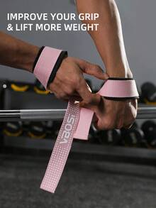 VBOSI 1 Pair Silicone Non-Slip Lifting Straps With Neoprene Padding - Enhanced Grip Strength For Weightlifting, Deadlifts & Gym Training - Multicolor - View 5