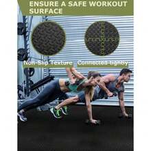 12/24/48 Tiles Gym Flooring Gym Mats Exercise Mat for Floor Workout Mat Foam Floor Tiles for Home Gym Equipment Garage - 12 negros - Ver 6