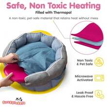 Original Microwave Heat Pad for Pets - Chew Proof Water Resistant Heating Disc for Dogs Cats Rabbits Guinea Pigs and Small Animals - Up to 10 Hours Warmth - como en la foto - Ver 4