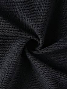 Boys' Contrast Trim Short Sleeve Polo Shirt - Black - View 7