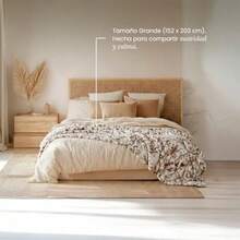 Smart Bamboo: Manta Bubble Hug Suave y Esponjosa Tela Acolchada Ultra Confortable Lavabo Facil Ideal para Sofá o Cama Diseño Abrazable y Antiestrés Marmol Grande - MÁRMOL - Ver 3