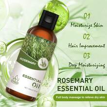 LISM 100毫升/30毫升瓶装优质迷迭香精油，100%纯天然，适用于香薰机、加湿器，自然风格 | 滋养精油，节日礼物 - 迷迭香精油 - 查看 9