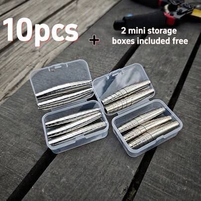10pcs High Quality Universal Pruning Shear Spring Set - Made Of High Carbon Steel, Anti-Corrosion Cylindrical Spring, Ideal For Gardeners And Landscape Designers, Fits Pruners, Loppers And Branch Cutters, Includes 2 Storage Boxes | Manual Reset Tool Accessories
